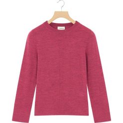 Sweter wełniany w kolorze jagodowym. Bez kategorii marki Rodier, z wełny, z okrągłym kołnierzem. W wyprzedaży za 125,95 zł.
