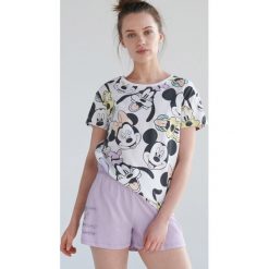 Piżama Mickey Mouse - Biały. Białe piżamy damskie Reserved, s, z motywem z bajki, bez rękawów. Za 59,99 zł.