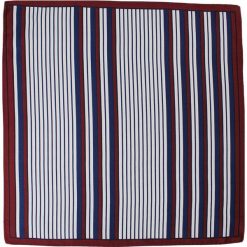 Męska Poszetka - CHATTIER- Oryginalny Wzór w Paski, Kolorowa POSZCH0283. Poszetki męskie Chattier, w paski, z materiału, eleganckie. Za 27,00 zł.