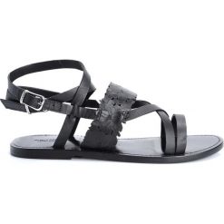 Twin-Set Sandały. Baleriny damskie Twin Set, bez wzorów, ze skóry, bez obcasa. Za 349,00 zł.