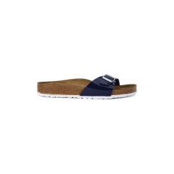 Klapki Birkenstock MADRID PATENT. Niebieskie klapki damskie Birkenstock, bez wzorów, bez obcasa. Za 301,85 zł.