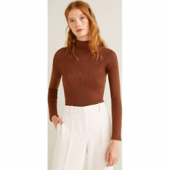 Mango - Sweter Debbie. Szare golfy damskie Mango, l, z dzianiny. Za 139,90 zł.