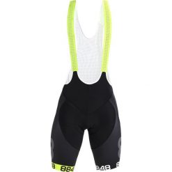 Kalesony męskie: 8848 Altitude FLOW BIB BIKE SHORTS Legginsy black/neon yellow
