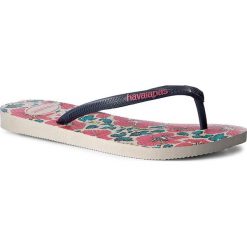 Japonki HAVAIANAS - Slim Floral 41298480052 White/Navy Blue. Niebieskie crocsy damskie marki NABAIJI, z kauczuku. Za 119,00 zł.