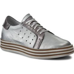Sneakersy SIMEN - 0460 VS14 Kryszt.Srebro/VS14 Kryszt. Szare półbuty damskie Simen, ze skóry. W wyprzedaży za 189,00 zł.