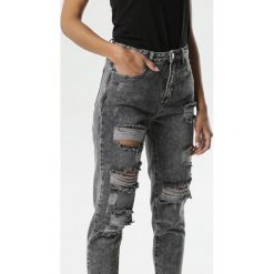 Ciemnoszare Jeansy Georgie. Szare jeansy damskie Born2be, s, z aplikacjami, z jeansu, rockowe, z podwyższonym stanem. Za 119,99 zł.