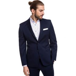 Marynarka MARCO 2 GGGS900491. Niebieskie marynarki męskie Giacomo Conti, m, bez wzorów, z wełny, eleganckie. Za 799,00 zł.