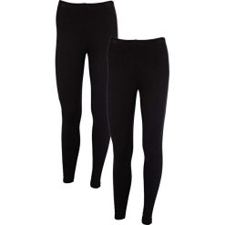 Legginsy (2 pary w opak.) bonprix czarny. Czarne spodnie damskie bonprix. Za 69,98 zł.