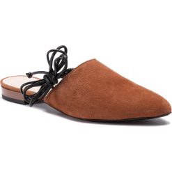 Sandały SIMPLE - Ai DLH928-BA1-0020-3300-0 88. Pomarańczowe klapki damskie Simple, bez wzorów, ze skóry, bez obcasa, na obcasie. W wyprzedaży za 199,00 zł.