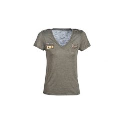 T-shirty z krótkim rękawem Ikks BN10005-56. Zielone t-shirty damskie marki IKKS, s, bez wzorów, bez kołnierzyka. Za 329,00 zł.