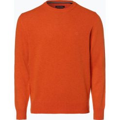 Marc O'Polo - Sweter męski, żółty. Żółte swetry męskie Marc O'Polo, m, bez wzorów, z bawełny, polo, bez kaptura. Za 349,95 zł.