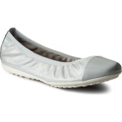Baleriny GEOX - J Piuma Bal A J82B0A 0KRHI C1004 D Pearl. Szare baleriny dziewczęce marki Geox, z zamszu, na płaskiej podeszwie. W wyprzedaży za 199,00 zł.