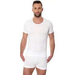 Brubeck Koszulka męska z krótkim rękawem Comfort Cotton biała r. XL (SS00990A). Białe t-shirty męskie marki Brubeck, xl. Za 75,97 zł.