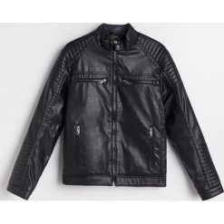 Kurtka biker - Czarny. Czarne kurtki męskie Reserved, s, bez wzorów, bez kaptura. Za 279,99 zł.