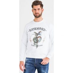 BLUZA OVER BRAGA john richmond. Białe bluzy męskie John Richmond, m, bez wzorów, bez kołnierzyka, bez rękawów, bez kaptura. Za 869,00 zł.