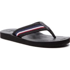 Japonki U.S. POLO ASSN. - Zante EGADI4111S9/T1 Blk. Czarne klapki męskie U.S. Polo Assn., bez wzorów, ze skóry ekologicznej. Za 119,00 zł.