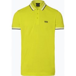 BOSS Athleisure - Męska koszulka polo – Paddy, żółty. Żółte koszulki męskie BOSS Athleisure, m, w paski, sportowe, polo, bez rękawów. Za 349,95 zł.
