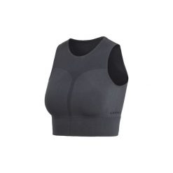 Biustonosze adidas Koszulka na ramiączkach Warp Knit Crop. Szare biustonosze marki Adidas, s, bez wzorów, bez kołnierzyka, bez rękawów. Za 279,00 zł.