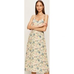 Pepe Jeans - Sukienka Georgia. Sukienki damskie Pepe Jeans, na co dzień, s, w paski, z poliesteru, casualowe, bez kołnierzyka, bez rękawów, midi, rozkloszowane. W wyprzedaży za 339,90 zł.
