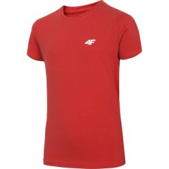 T-shirt chłopięcy (122-164) J4L19-JTSM232 - czerwony. Czerwone t-shirty chłopięce z materiału. W wyprzedaży za 29,99 zł.