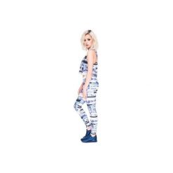 Leggings Glitch. Niebieskie legginsy damskie marki Who cares, s, bez wzorów. Za 99,99 zł.