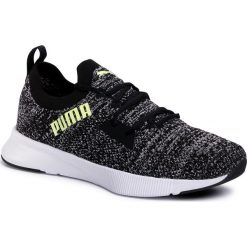 Buty PUMA - Flyer Runner Engineer Knit 192790 08 Black/White/Yellow Alert. Szare buty sportowe męskie Puma, z tworzywa sztucznego, bez zapięcia, do biegania. W wyprzedaży za 219,99 zł.