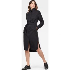 G-Star Raw - Sukienka. Czarne sukienki damskie G-Star RAW, na co dzień, s, bez wzorów, z bawełny, retro, bez kołnierzyka, z długim rękawem, długie, mini, proste. W wyprzedaży za 499,90 zł.