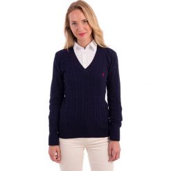 Swetry klasyczne damskie: Sweter w kolorze granatowym