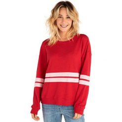 Rip Curl bluza damska Horizon Crew Fleece L czerwona. Czerwone bluzy damskie l, w paski. Za 269,00 zł.