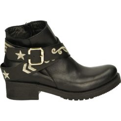 Botki - 333 VIT NERO. Czarne botki damskie skórzane marki Venezia. Za 259,00 zł.