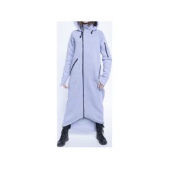 BIG GREY PINGUIN. Szare płaszcze damskie Unknown style, bez wzorów, z bawełny, długie. Za 990,00 zł.