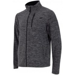 Bluzy męskie: 4F Męska Bluza H4Z17 plm001 Ciemny Szary Melanż S