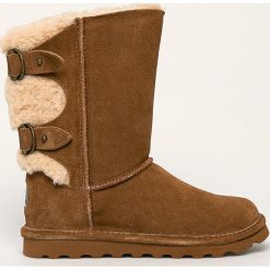 Bearpaw - Śniegowce skórzane Eloise. Żółte śniegowce damskie Bearpaw, z wełny, bez zapięcia. W wyprzedaży za 299,90 zł.
