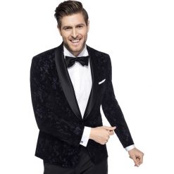 Marynarka LIVIO GGCS900206. Czarne marynarki męskie Giacomo Conti, m, bez wzorów, z wełny, eleganckie. Za 1099,00 zł.