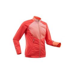 Bluza narciarska XC S 550 damska. Różowe bluzy damskie INOVIK, s, bez wzorów, z elastanu, bez rękawów, bez kaptura. Za 259,99 zł.