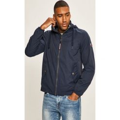 Tommy Jeans - Kurtka. Niebieskie płaszcze męskie Tommy Jeans, s, bez wzorów, z elastanu, krótkie, z kapturem. Za 649,90 zł.