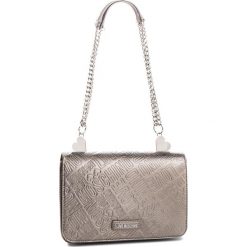 Torebka LOVE MOSCHINO - JC4241PP06KF0910 Peltro. Szare torebki klasyczne damskie marki Love Moschino, ze skóry ekologicznej. Za 839,00 zł.