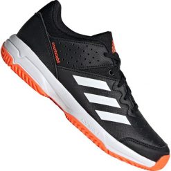 Buty adidas Court Stabil Jr F99912. Czarne buty sportowe męskie Adidas, na lato, z tkaniny, bez zapięcia, do siatkówki. W wyprzedaży za 299,00 zł.