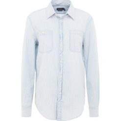 Polo Ralph Lauren CHAMBRAY Koszula indigo. Niebieskie koszulki damskie polo Polo Ralph Lauren, s, bez wzorów, z bawełny, polo, bez rękawów. Za 629,00 zł.