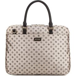 Torba na laptopa 88-4E-921-9. Pomarańczowe torby na laptopa Wittchen, w paski, z żakardem, eleganckie. Za 534,65 zł.