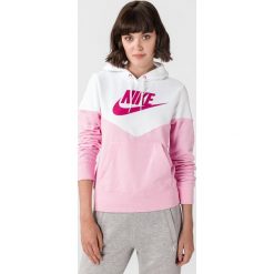 Nike Sportswear Heritage Bluza Różowy Biały. Różowe bluzy damskie Nike, s, z nadrukiem, z bawełny, bez rękawów, bez kaptura. Za 223,95 zł.