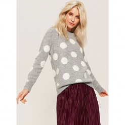 Sweter w grochy - Jasny szar. Szare bez kategorii marki House, s. Za 89,99 zł.