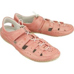 JANA 23605-20 rose, półbuty damskie. Czerwone półbuty damskie Jana, na lato, bez wzorów, ze skóry, bez obcasa, bez zapięcia. W wyprzedaży za 195,90 zł.