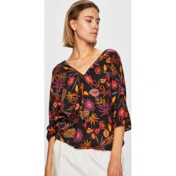 Medicine - Bluzka Summer Tropic. Czarne bluzki damskie MEDICINE, s, w kwiaty, z wiskozy, casualowe, bez kołnierzyka, bez rękawów. W wyprzedaży za 76,90 zł.
