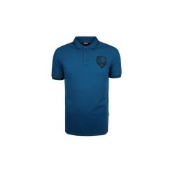 Koszulki polo z krótkim rękawem Roberto Cavalli S03GL0014. Niebieskie koszulki męskie Roberto Cavalli, s, bez wzorów, z krótkim rękawem. Za 249,00 zł.