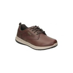 Półbuty Skechers 65693-RDBR. Pomarańczowe półbuty męskie Skechers, bez wzorów, bez zapięcia. Za 307,67 zł.