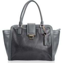Tommy Hilfiger Torebka "Nathalie Tote". Torebki worki damskie TOMMY HILFIGER, bez wzorów, ze skóry, bez dodatków. Za 499,00 zł.