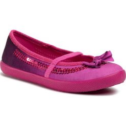 Kapcie MB - 4LB1/5 Pink. Różowe sandały dziewczęce MB, z materiału, bez zapięcia. Za 39,99 zł.