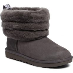 Buty UGG - T Fluff Mini Quilted 1103612K Chrc. Szare śniegowce dziewczęce Ugg, bez zapięcia. W wyprzedaży za 419,00 zł.