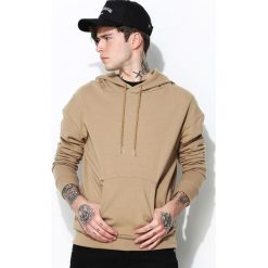 Bluzy męskie: Beżowa Bluza Hyped